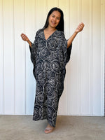 Mala Handworks Luna Halo Kaftan in Black