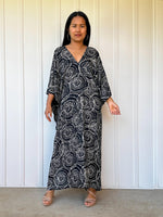 Mala Handworks Luna Halo Kaftan in Black