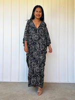 Mala Handworks Luna Halo Kaftan in Black