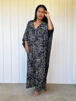 Mala Handworks Luna Halo Kaftan in Black