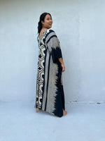 Mala Handworks Luna Crescent Kaftan in Black