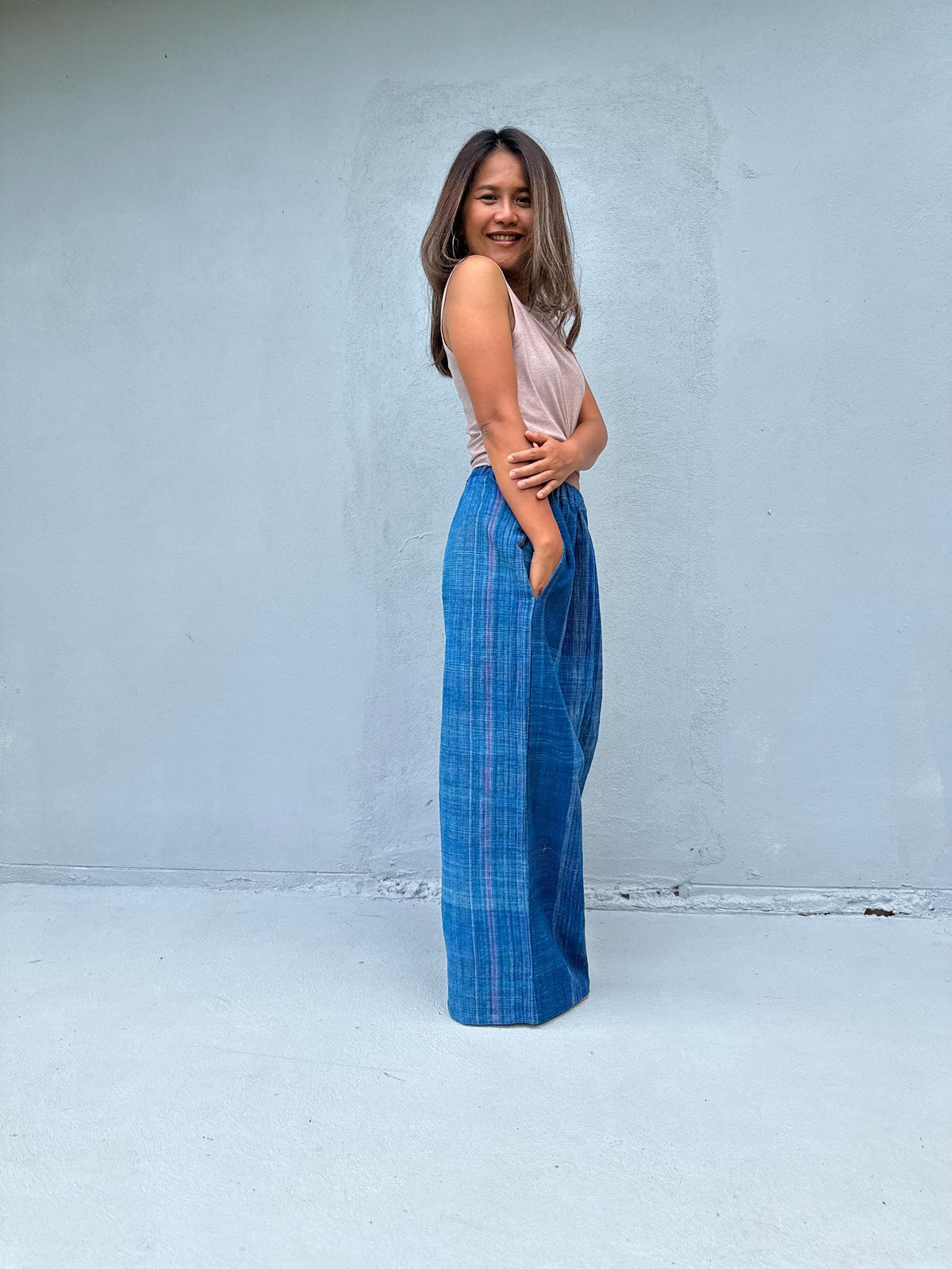 Tala Sapphire Striped Pants front view
