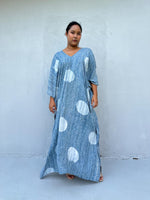 Amina Mist Polka Dot Kaftan front view