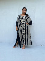 Mala Handworks Luna Crescent Kaftan in Black