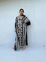 Mala Handworks Luna Crescent Kaftan in Black