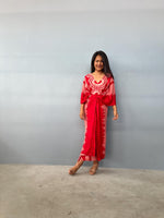 Mala Handworks Luna Echoeye Kaftan in Red