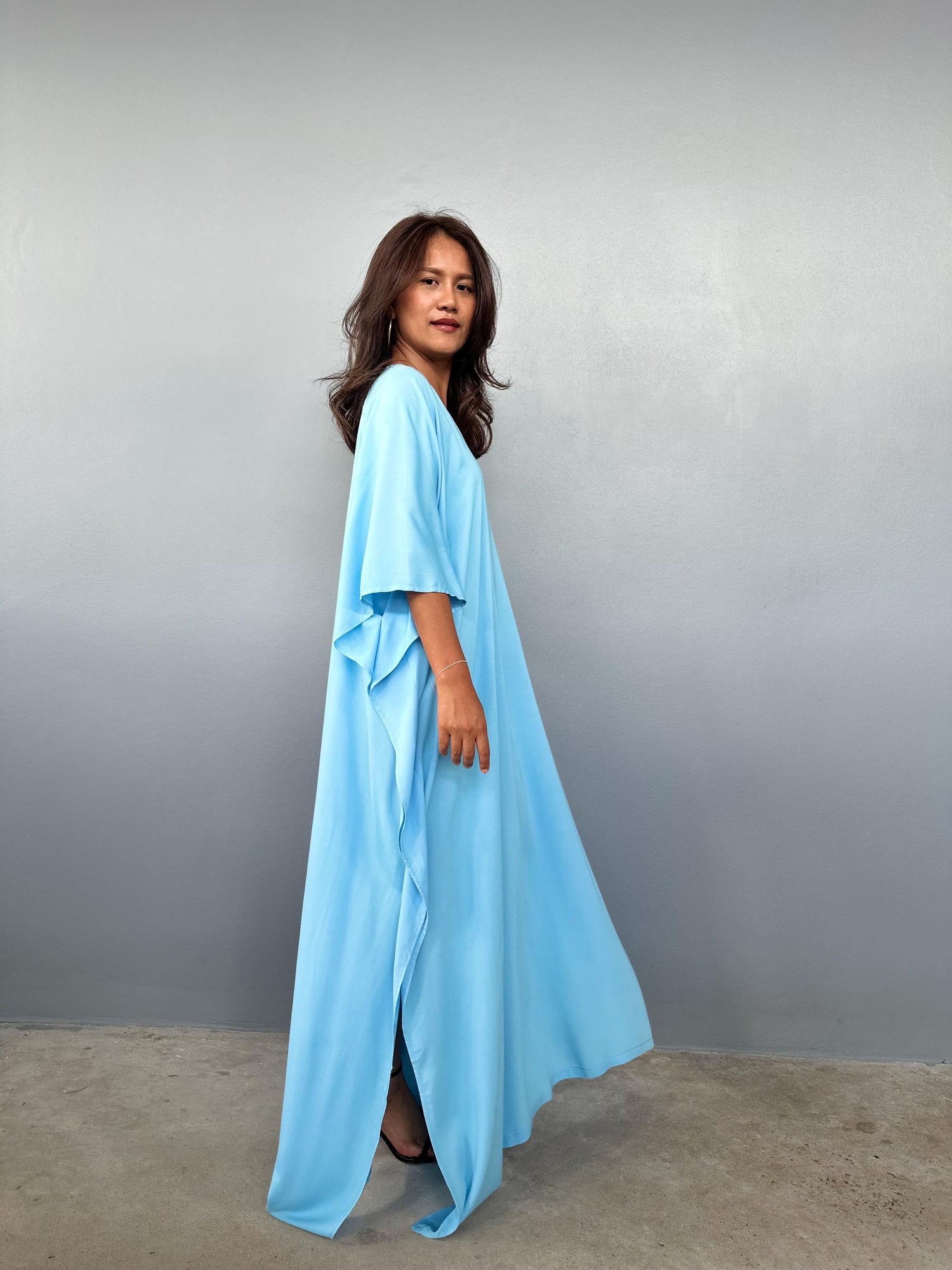 Eva Kaftan in Aqua