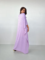 Mala Handworks Lyla Satin Crepe Kaftan in Lilac