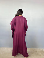 Eva Eggplant Kaftan front view