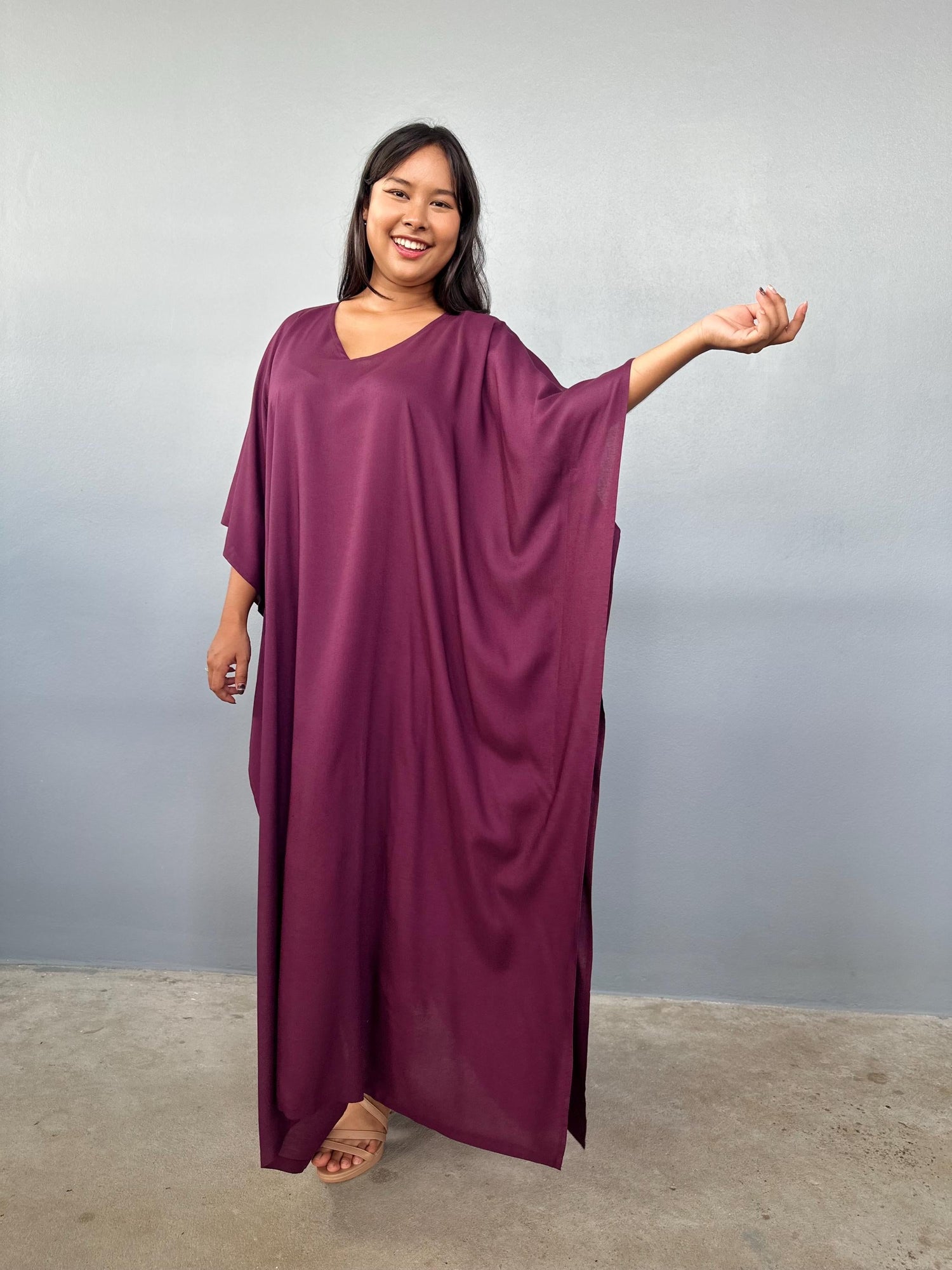 Eva Kaftan in Eggplant