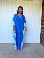 MALA handworks  Indigo Kaftan in Hand Dyed Indigo Blue