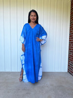 MALA handworks  Indigo Kaftan in Hand Dyed Indigo Blue