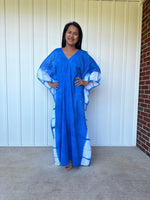 MALA handworks  Indigo Kaftan in Hand Dyed Indigo Blue