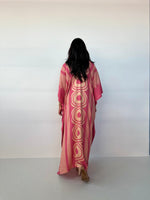 MALA handworks Luna Handmade Kaftan in Pink Echoeye Pattern