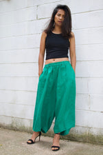 MALA handworks  Lyla Linen pants in Green