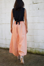 MALA handworks  Lyla Linen pants in Orange and Stripe