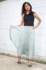 MALA handworks  Lyla Linen pants in Sage Gray