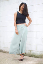 MALA handworks  Lyla Linen pants in Sage Gray