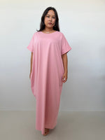 Mala Handworks Alice Jersey Cotton Kaftan in Bubblegum