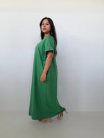 Mala Handworks Alice Jersey Cotton Kaftan in Emerald
