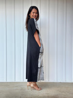 MALA handworks Alice Jersey Cotton Kaftan in Hand-Painted Batik Geometric Design