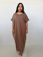 Mala Handworks Alice Jersey Cotton Kaftan in Mocha