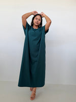 Mala Handworks Alice Jersey Cotton Kaftan in Petrol