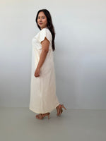Mala Handworks Alisa Petite Cotton Kaftan in Cream