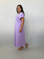 Mala Handworks Alisa Petite Cotton Kaftan in Lilac