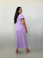 Mala Handworks Alisa Petite Cotton Kaftan in Lilac