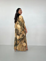 Amina Hand - Painted Kaftan with Natural Dye - Mala Handworks