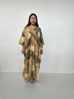 Amina Hand - Painted Kaftan with Natural Dye - Mala Handworks