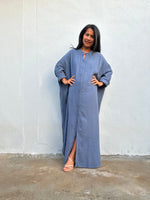 MALA handworks Aura Double Gauze Cotton Shirt Dress in PL-9