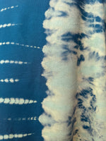 MALA handworks Bella Midi Kaftan in Green Tie Dye with front Button