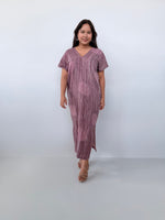 Mala Handworks Callie Petite Hand-Painted Kaftan in Mauve