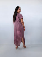 Mala Handworks Callie Petite Hand-Painted Kaftan in Mauve