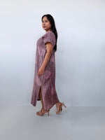 Mala Handworks Callie Petite Hand-Painted Kaftan in Mauve
