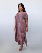 Mala Handworks Callie Petite Hand-Painted Kaftan in Mauve