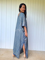 MALA handworks  Camila Kaftan in Blue Gray Tie Dye