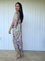 MALA handworks  Camila Kaftan in Gray and Rainbow Tie Dye