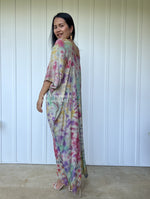 MALA handworks  Camila Kaftan in Gray and Rainbow Tie Dye