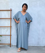 MALA handworks Camila Kaftan in Light Gray