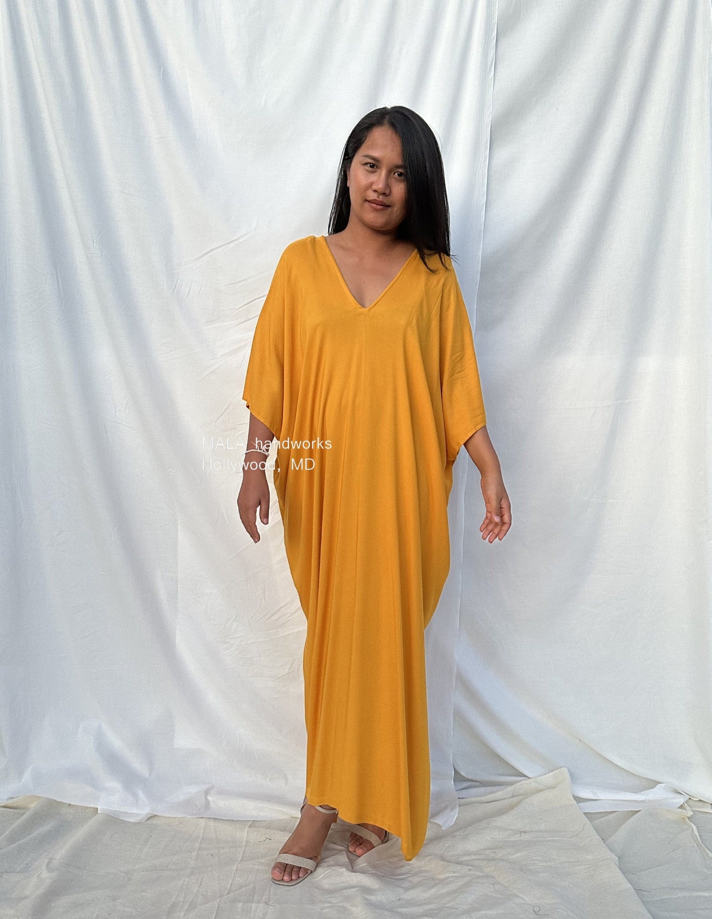 MALA handworks  Camila Kaftan in Light Orange