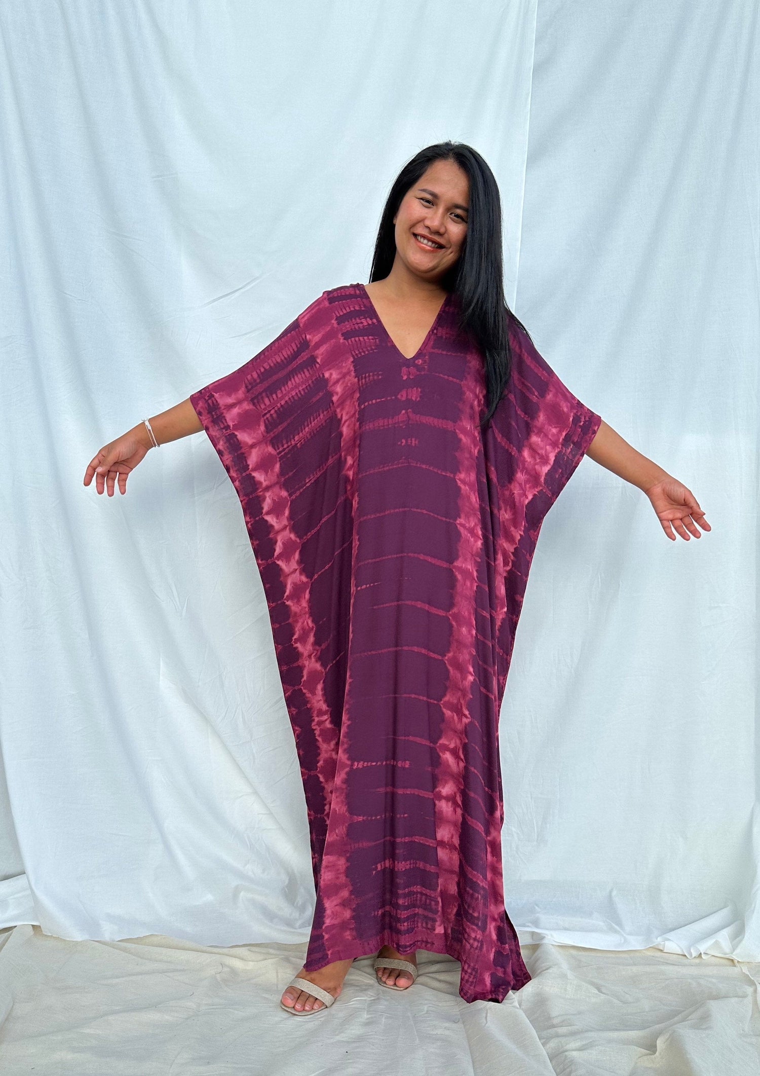 MALA handworks  52 Camila Kaftan in Purple Tie Dye