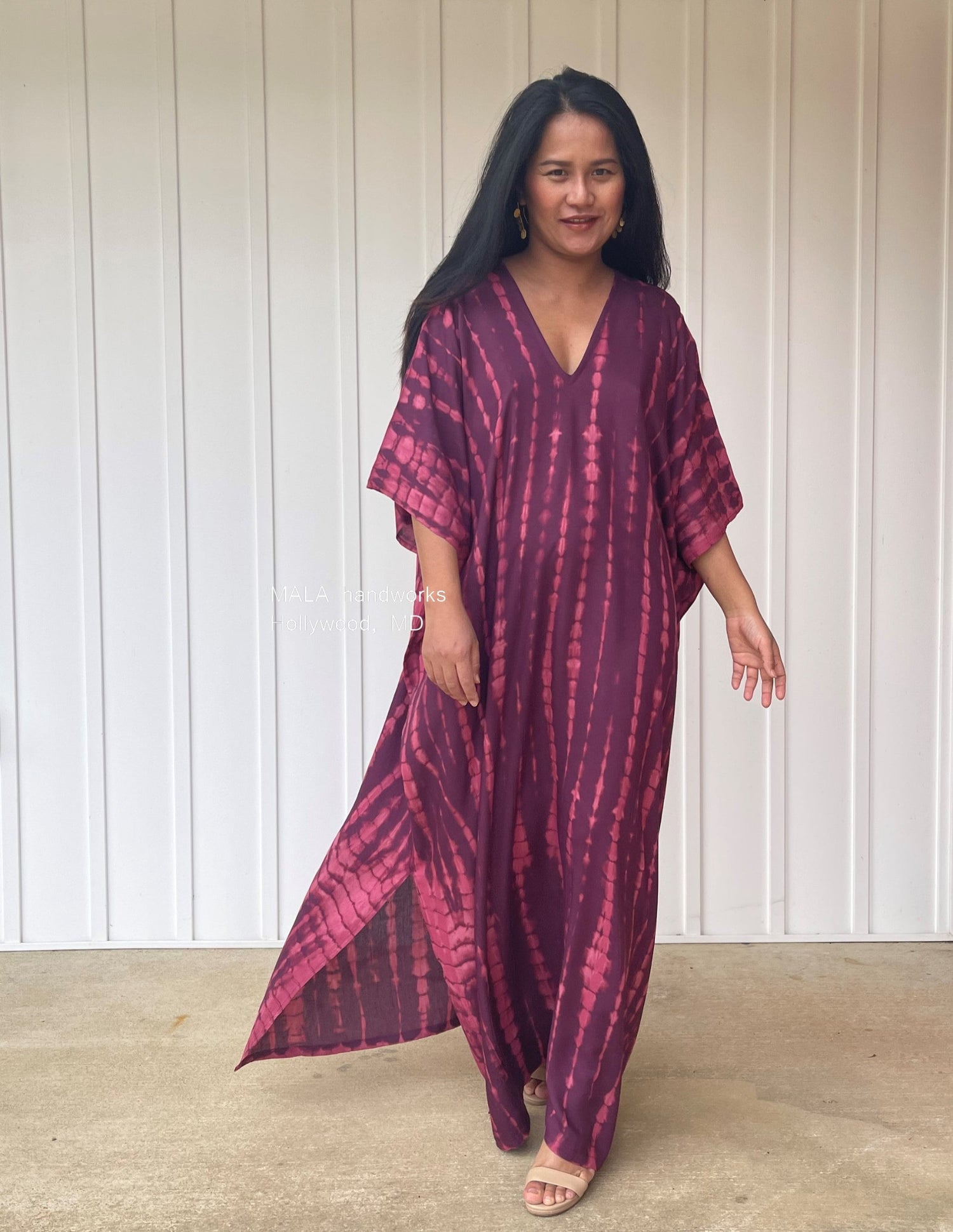 MALA handworks  Camila Kaftan in Purple Tie Dye