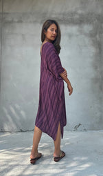 Camila Reed Kaftan in Eggplant-CM-58-40-Mala Handworks