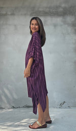 Camila Reed Kaftan in Eggplant-CM-58-40-Mala Handworks