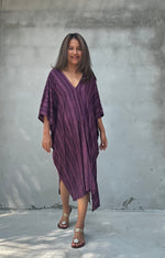 Camila Reed Kaftan in Eggplant-CM-58-40-Mala Handworks