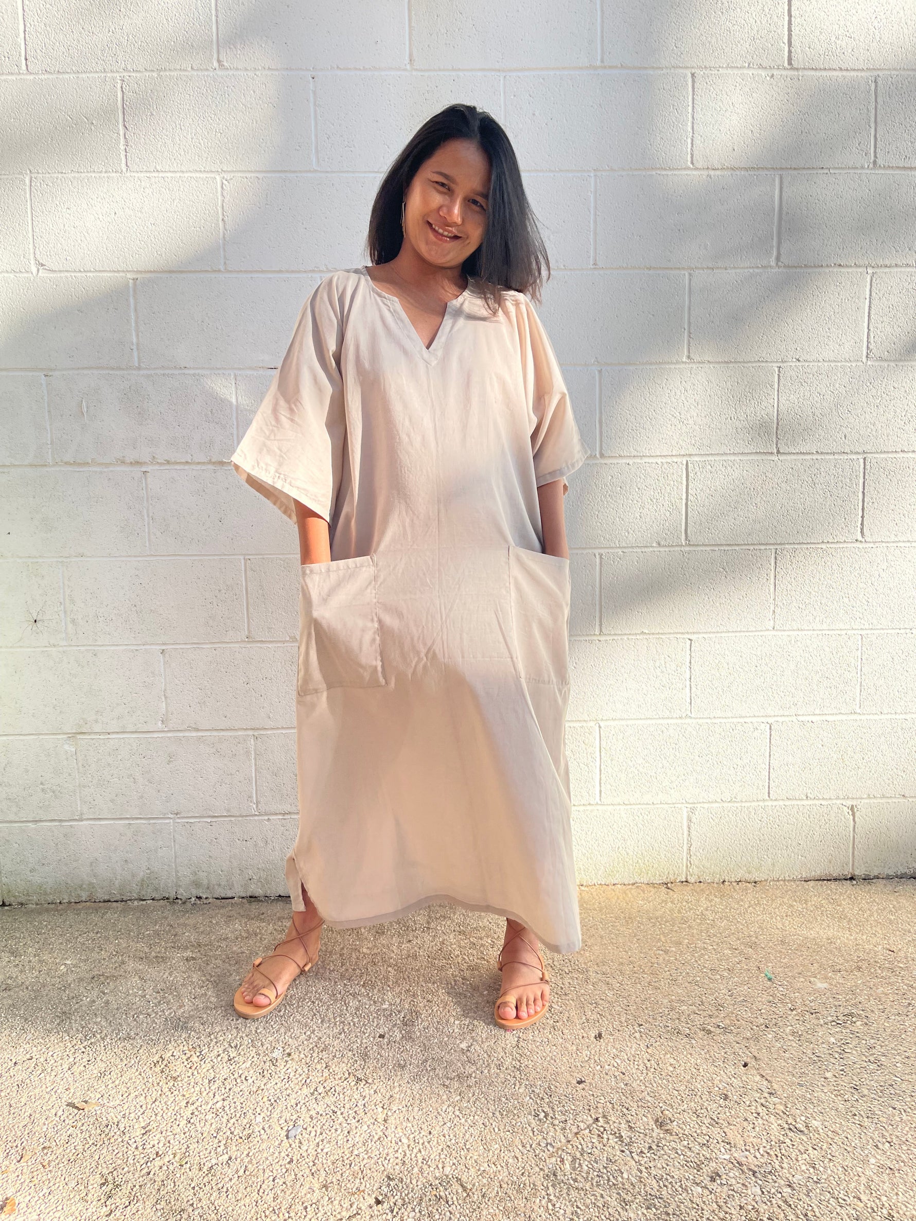 MALA handworks Cotton Kaftan with Pockets