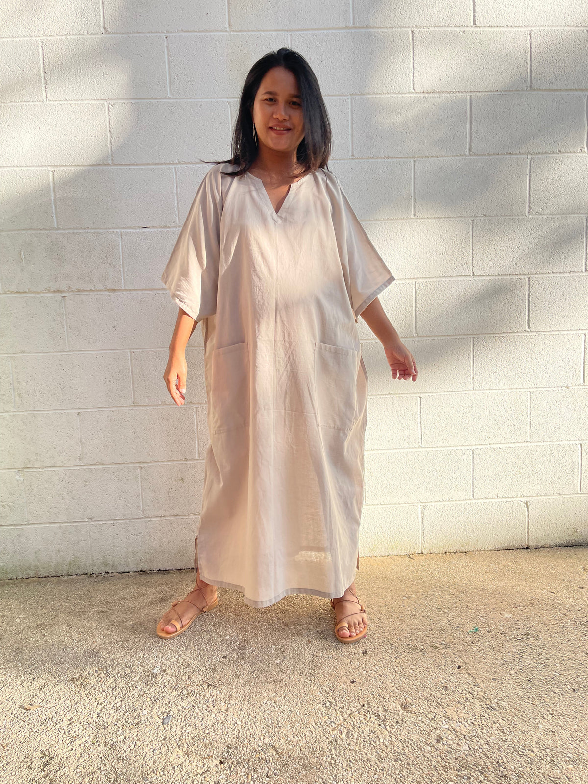 MALA handworks Cotton Kaftan with Pockets